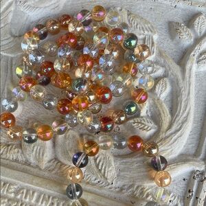 10 Bubble Glass beaded bracelets multicolored 10mm